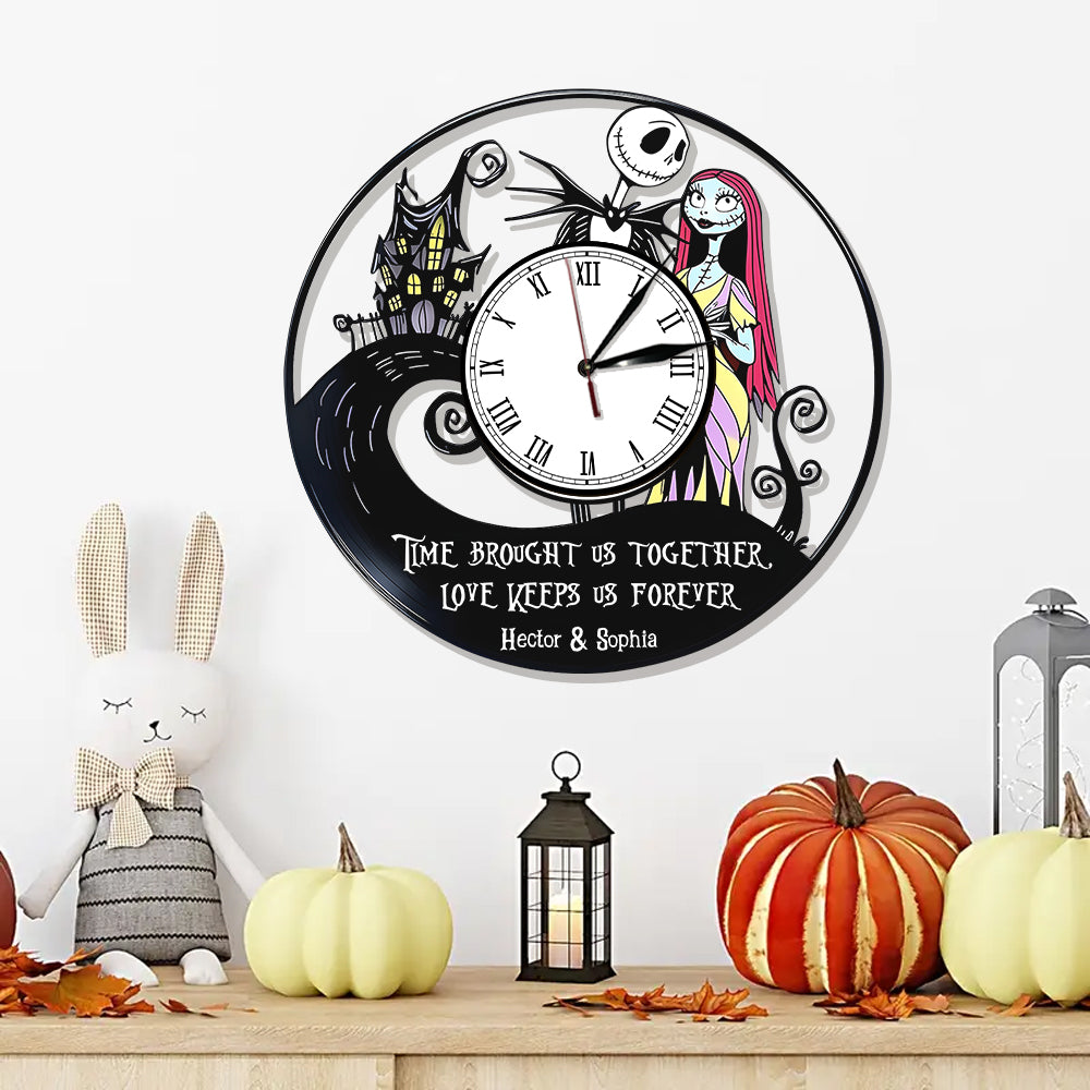 Time Flies - Personalized Nightmare LED Light Wall Clock