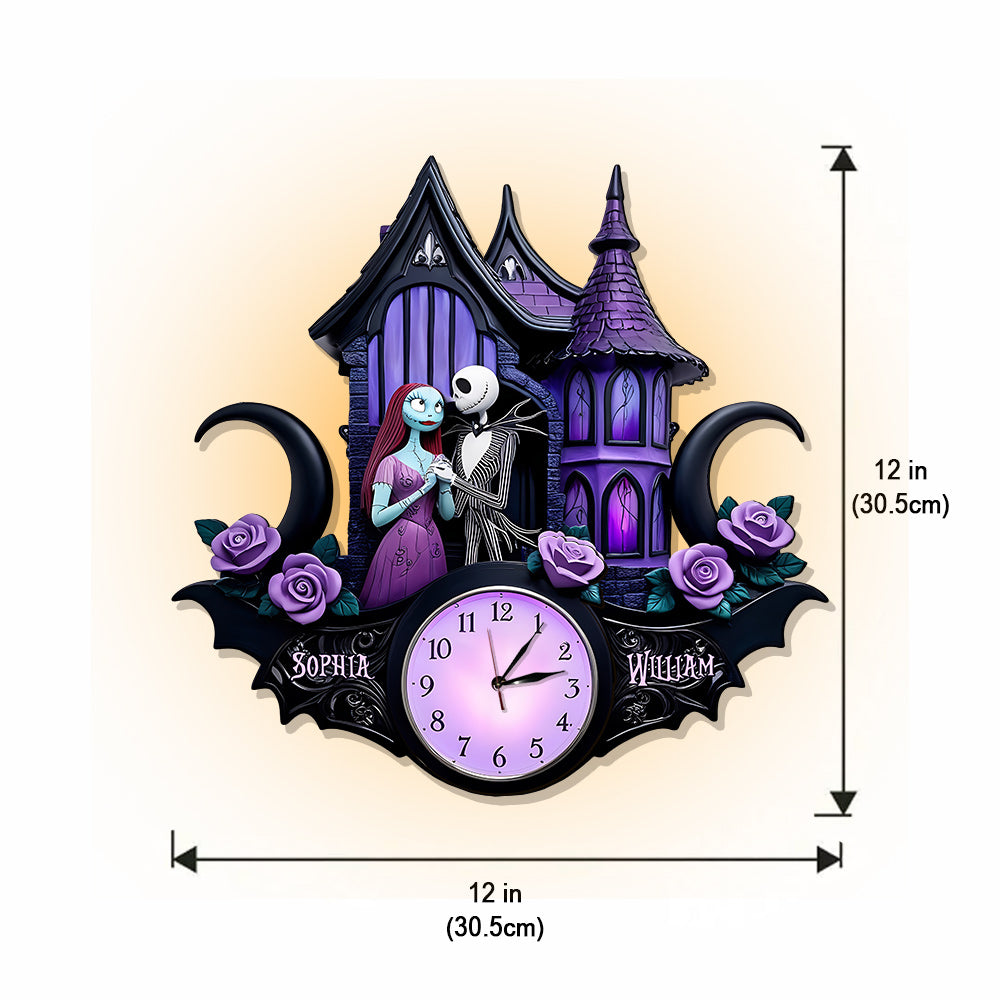 You And Me We Got This - Personalized Nightmare LED Light Wall Clock