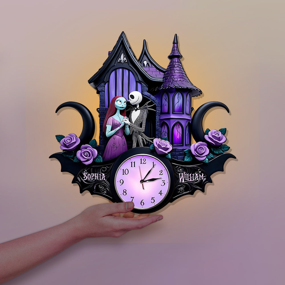 You And Me We Got This - Personalized Nightmare LED Light Wall Clock