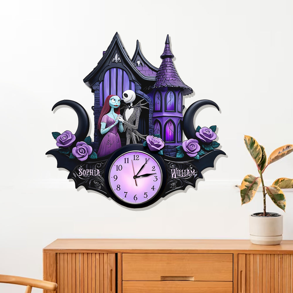 You And Me We Got This - Personalized Nightmare LED Light Wall Clock