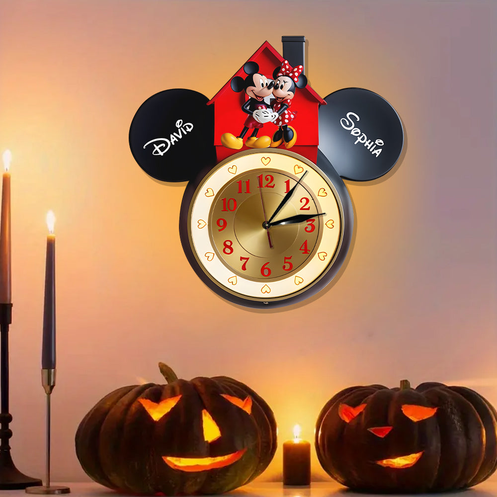 You And Me We Got This - Personalized Mouse LED Light Wall Clock