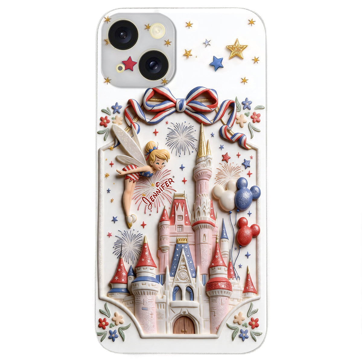 USA 250th Anniversary - Personalized Dream Trip 3D Embossed Leather Phone Case