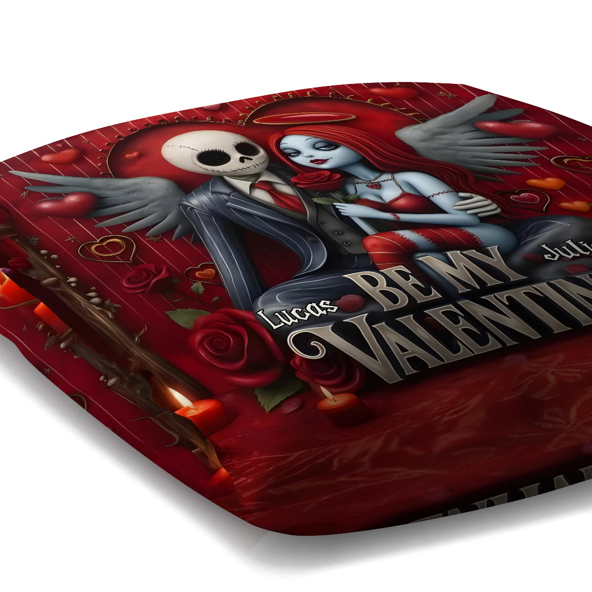 Be My Valentine - Personalized Nightmare Throw Pillow