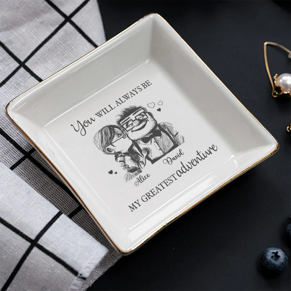 Carl and Elli - Personalized Mouse Jewelry Dish