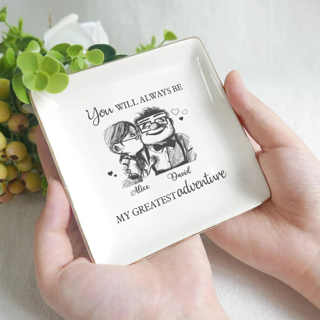 Carl and Elli - Personalized Mouse Jewelry Dish