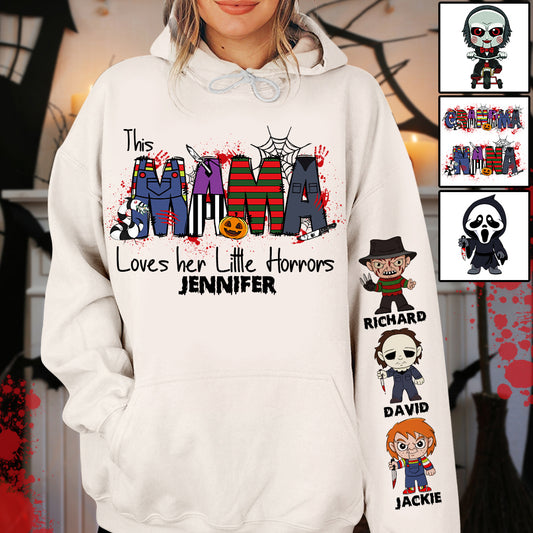 This Mama Loves Her Little Horror - Personalized All Over Shirt