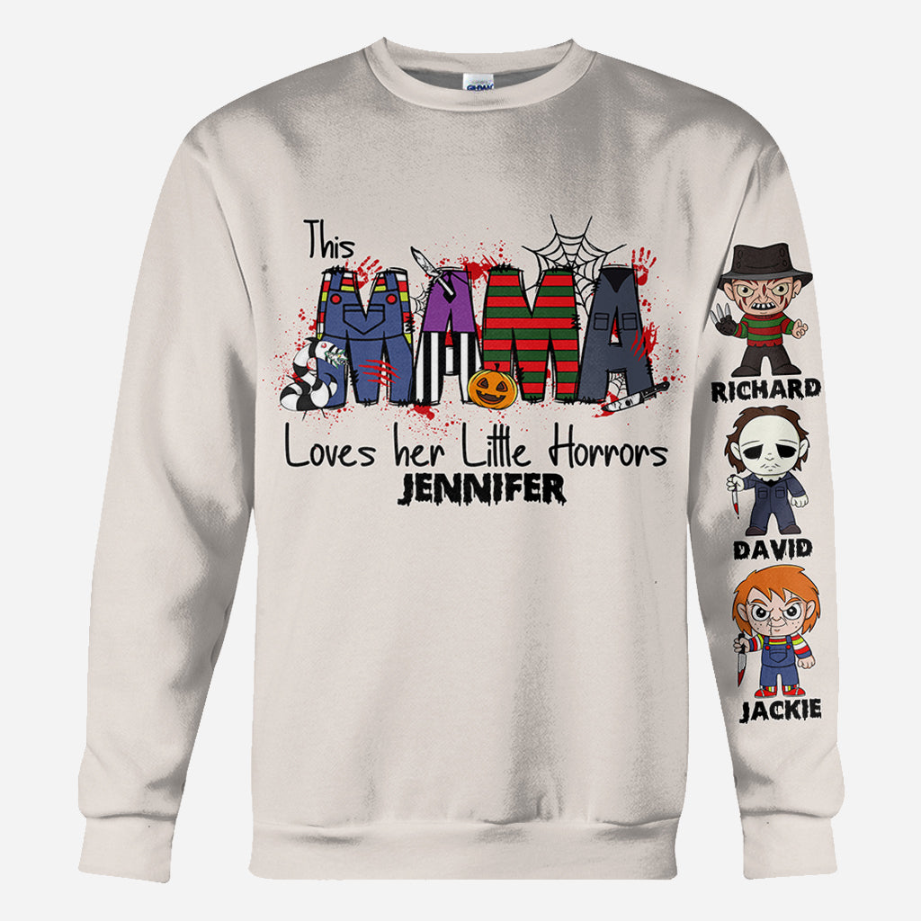 This Mama Loves Her Little Horror - Personalized All Over Shirt