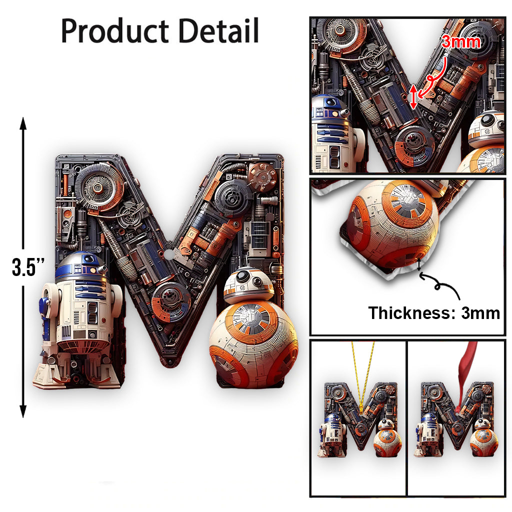 Alphabet Letters - Personalized The Force Ornament