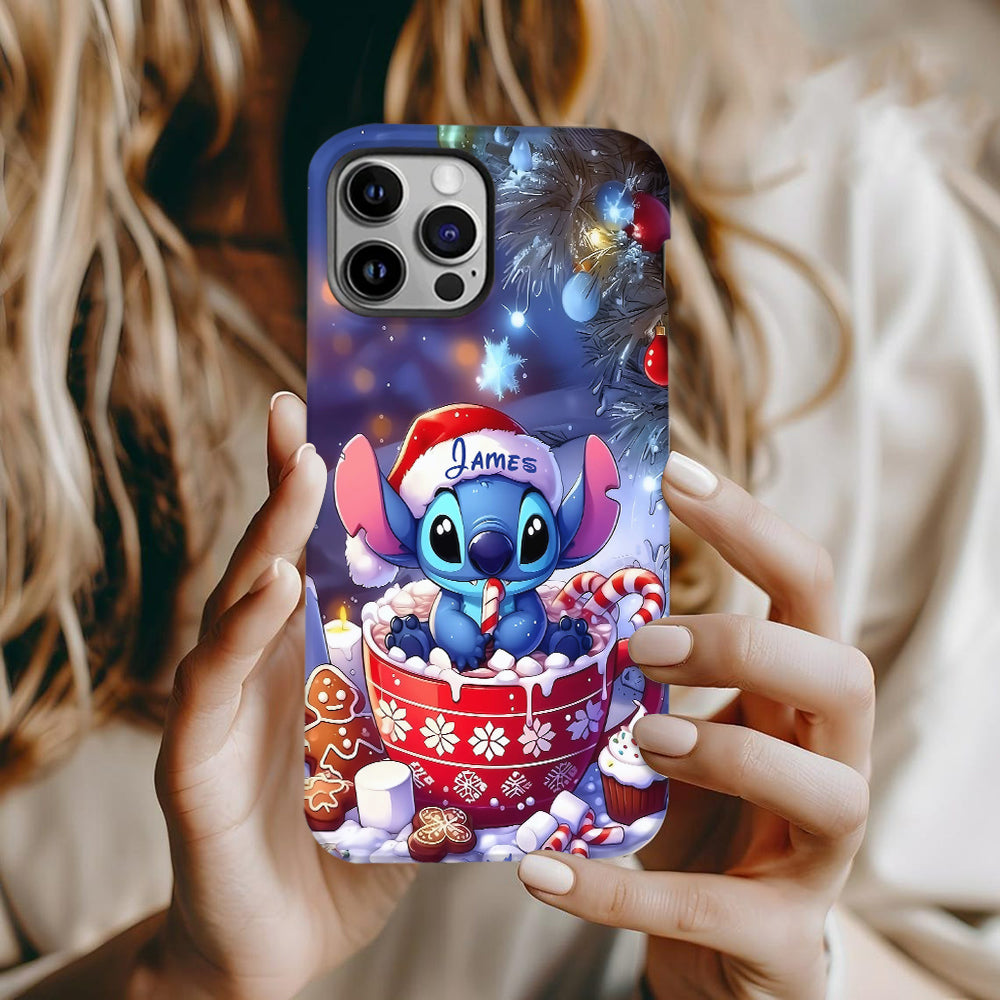 Blue Christmas - Personalized Ohana Full Print Phone Case