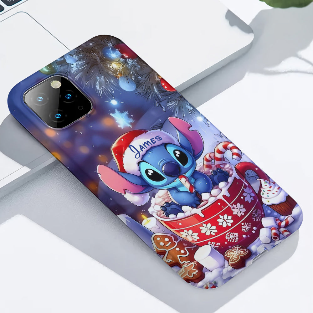 Blue Christmas - Personalized Ohana Full Print Phone Case