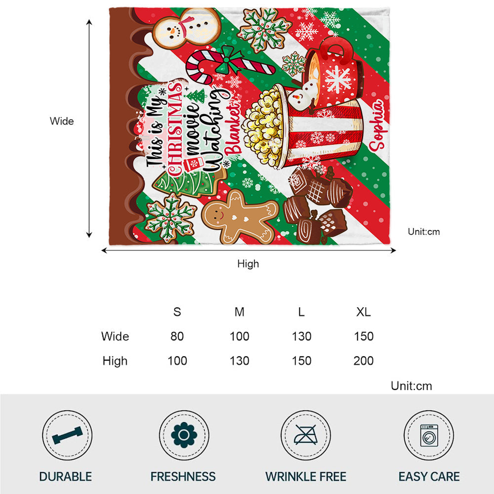 Christmas Movie Blanket - Personalized Blanket