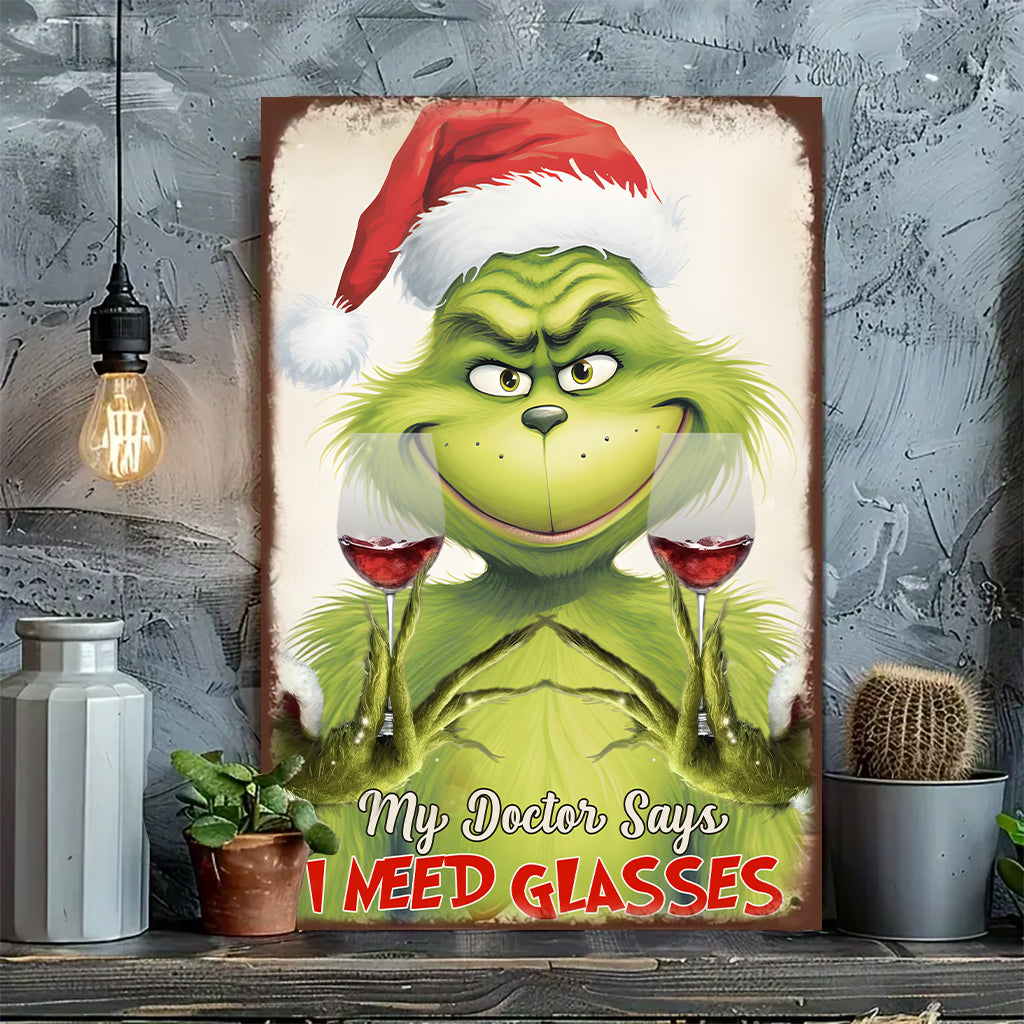My Doctor Says - Wine Canvas And Poster