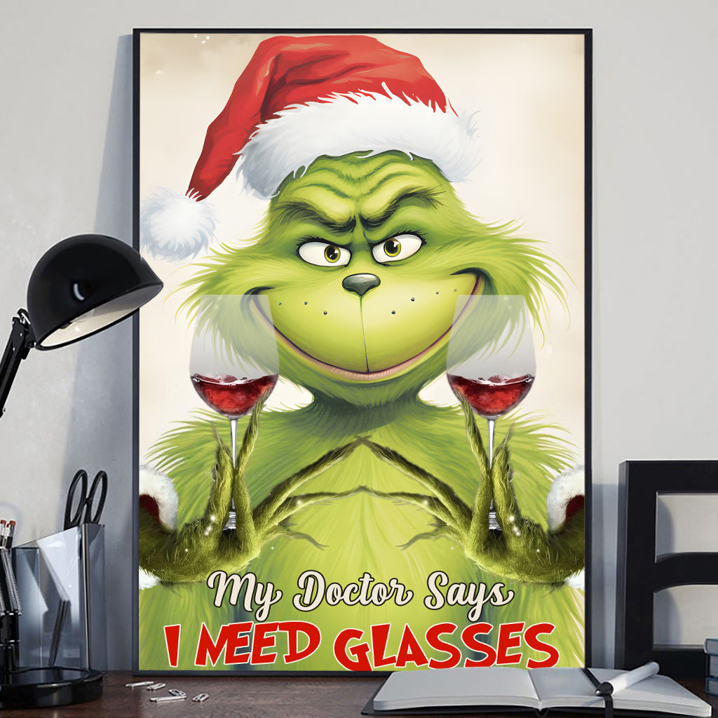 My Doctor Says - Wine Canvas And Poster