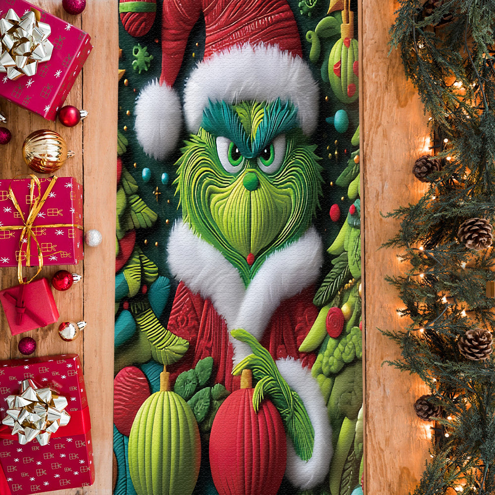 Merry Grinchmas - Personalized Stole Christmas Table Runner