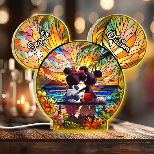 Romantic Love - Personalized Mouse Shaped Light Box
