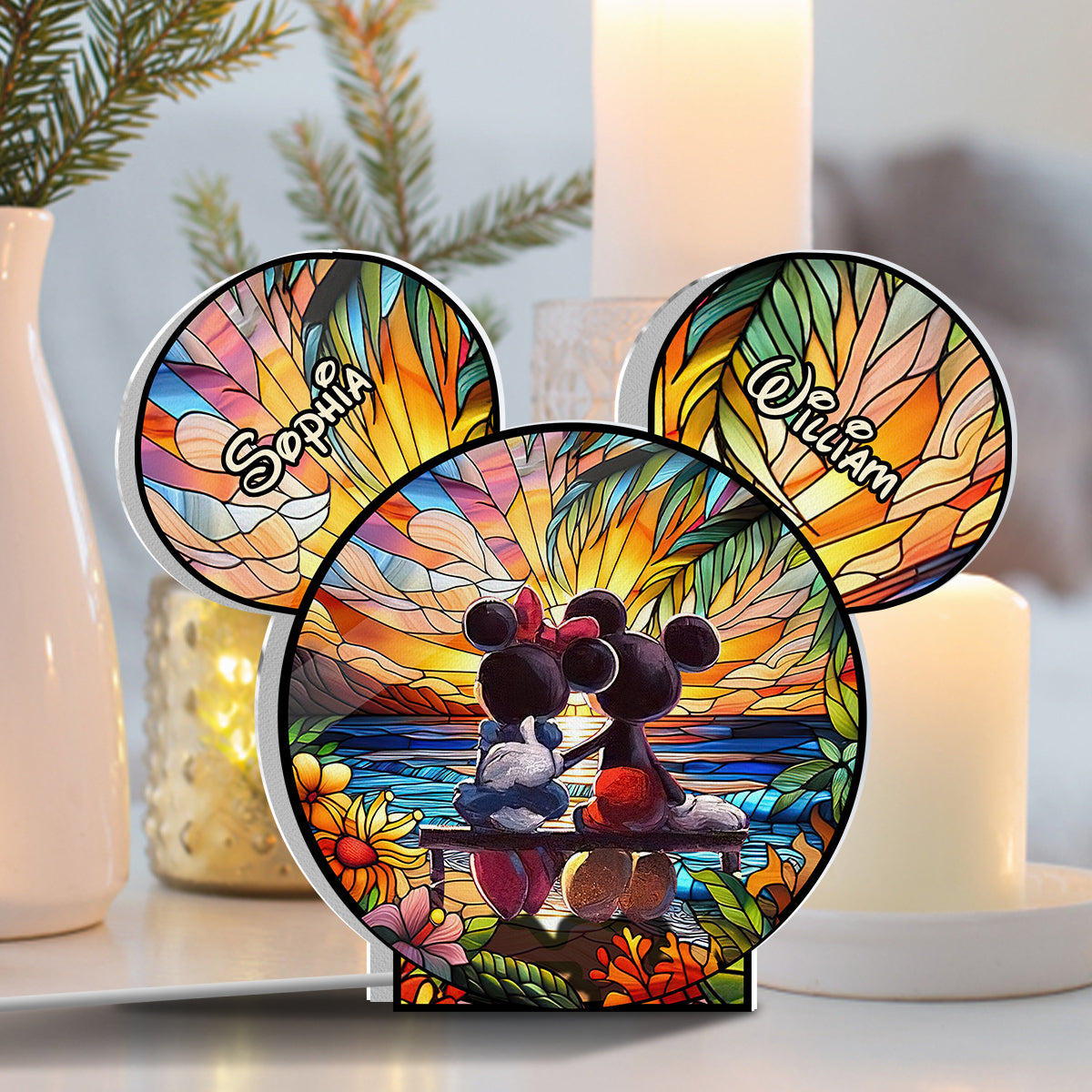 Romantic Love - Personalized Mouse Shaped Light Box
