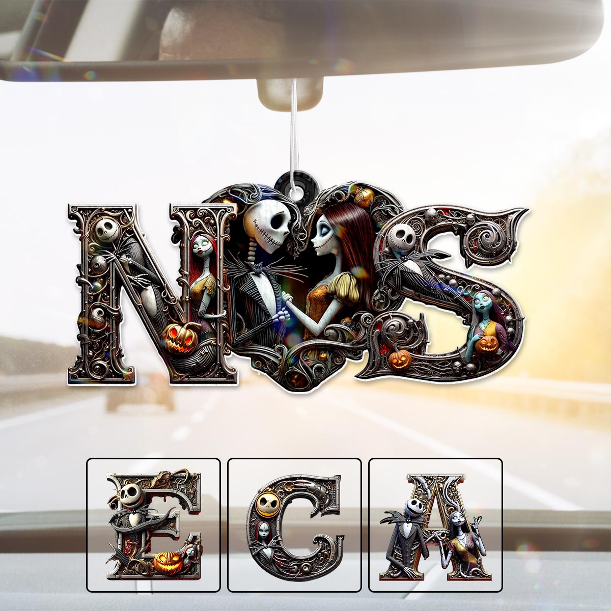 It's You & Me - Personalized Nightmare Shaped Air Freshener