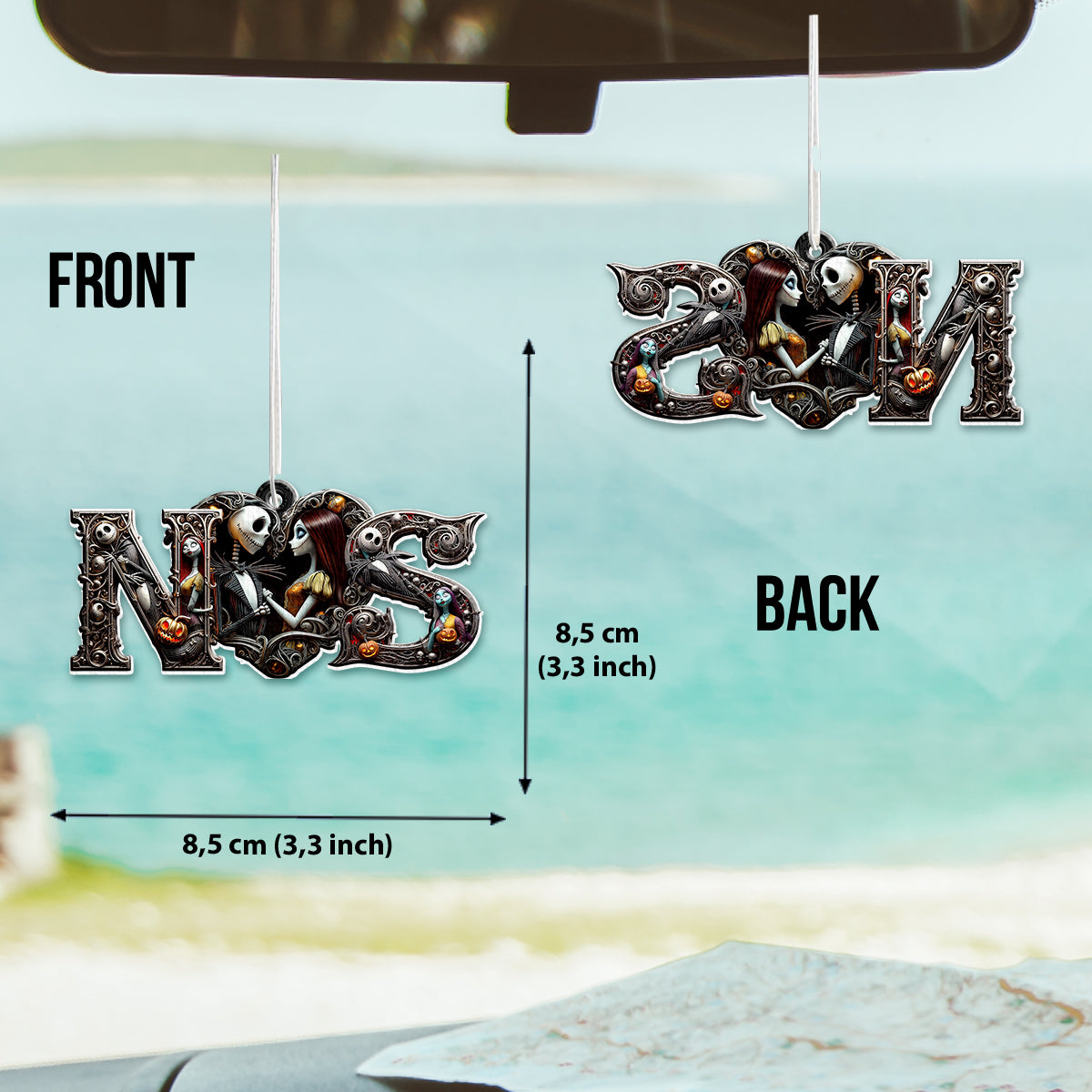 It's You & Me - Personalized Nightmare Shaped Air Freshener