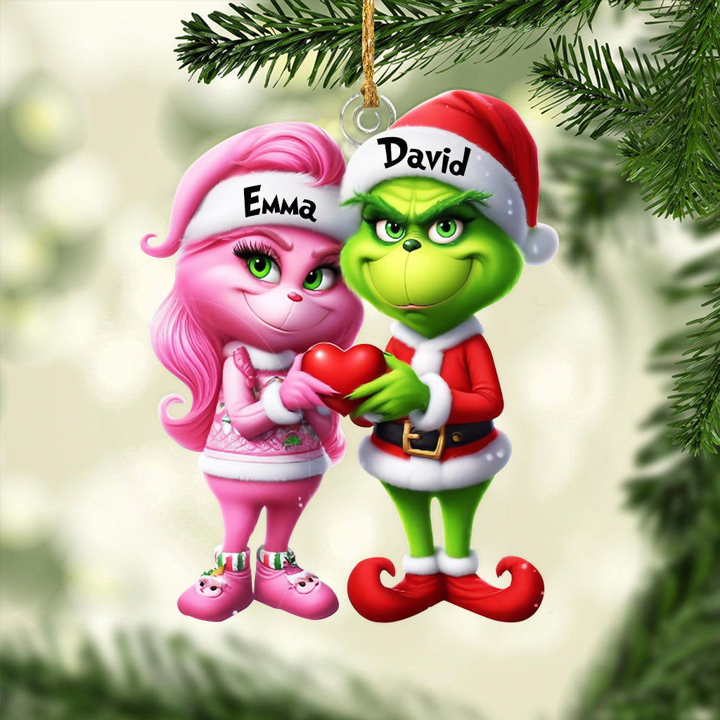 Merry Grinchmas - Personalized Stole Christmas Custom Shaped Ornament