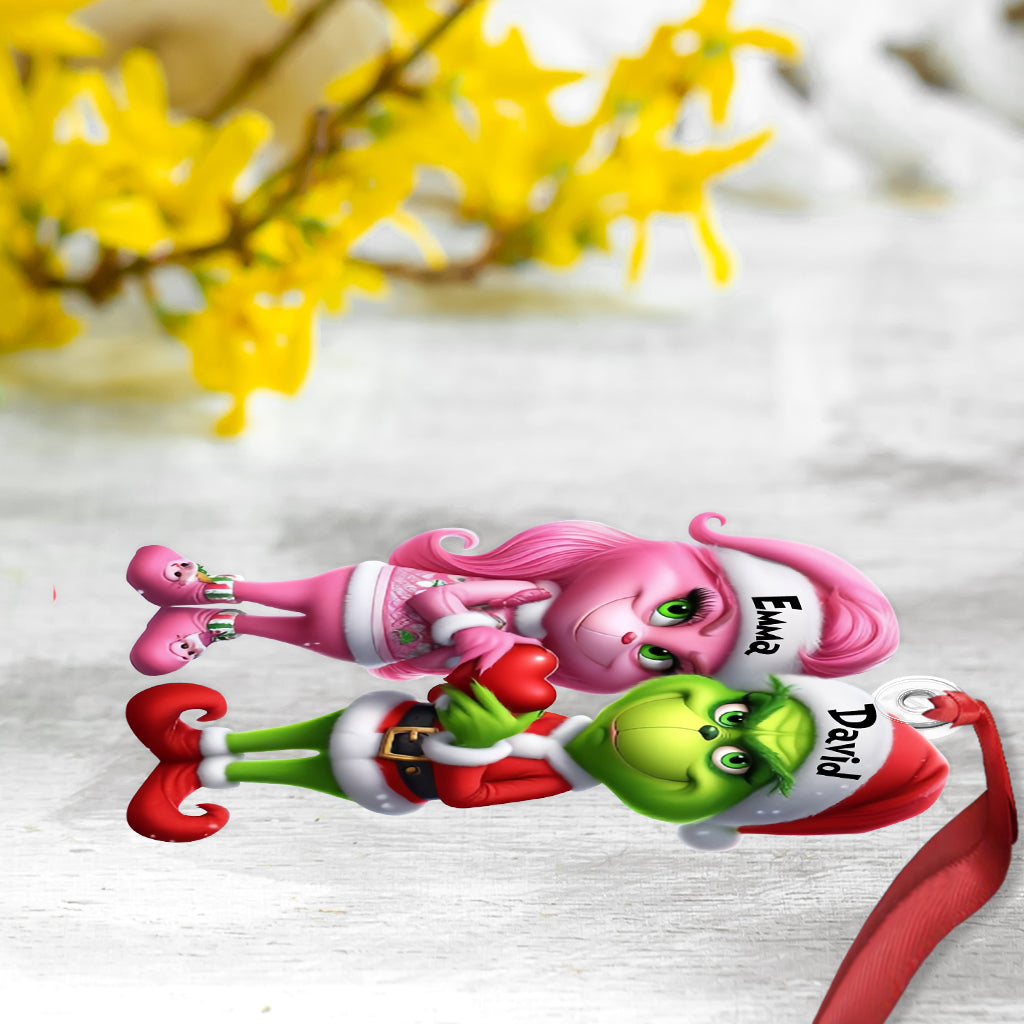 Merry Grinchmas - Personalized Stole Christmas Custom Shaped Ornament