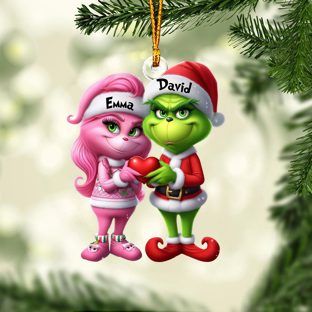 Merry Grinchmas - Personalized Stole Christmas Custom Shaped Ornament