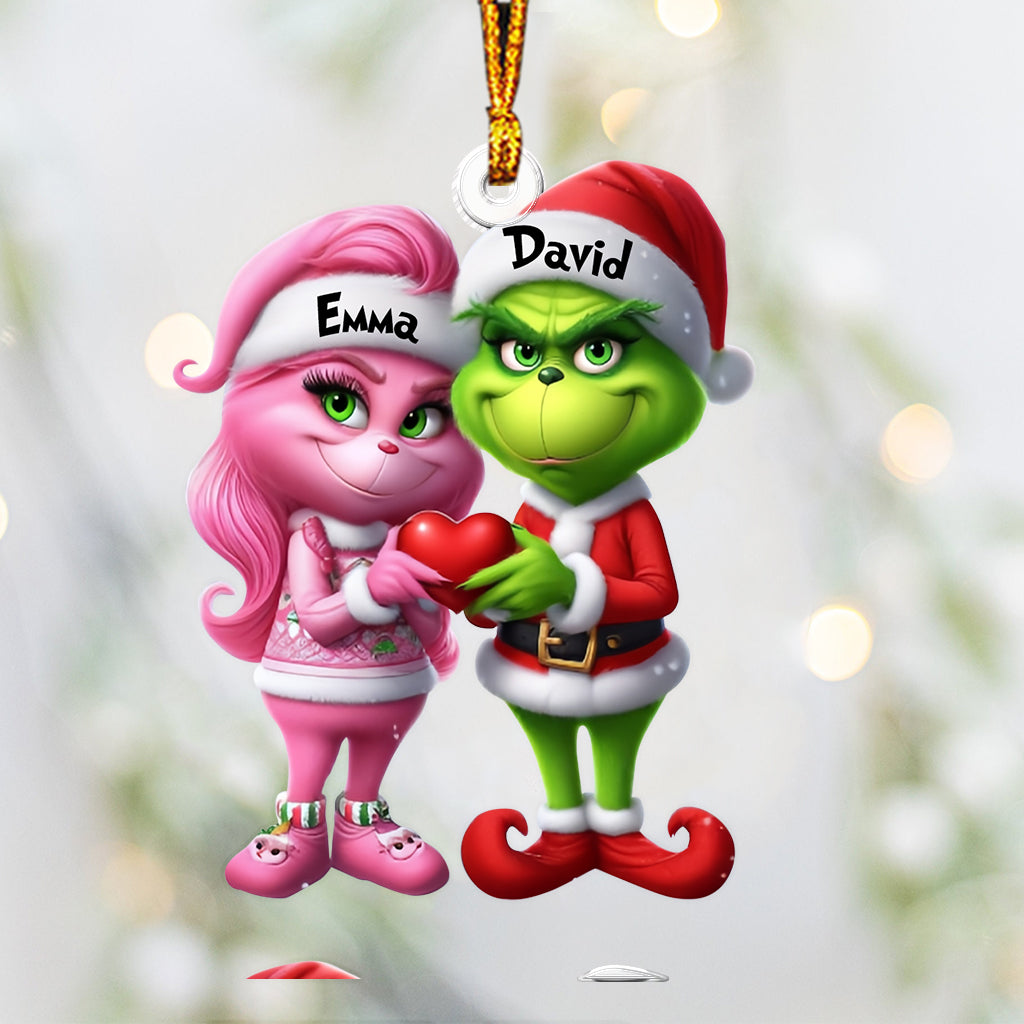 Merry Grinchmas - Personalized Stole Christmas Custom Shaped Ornament