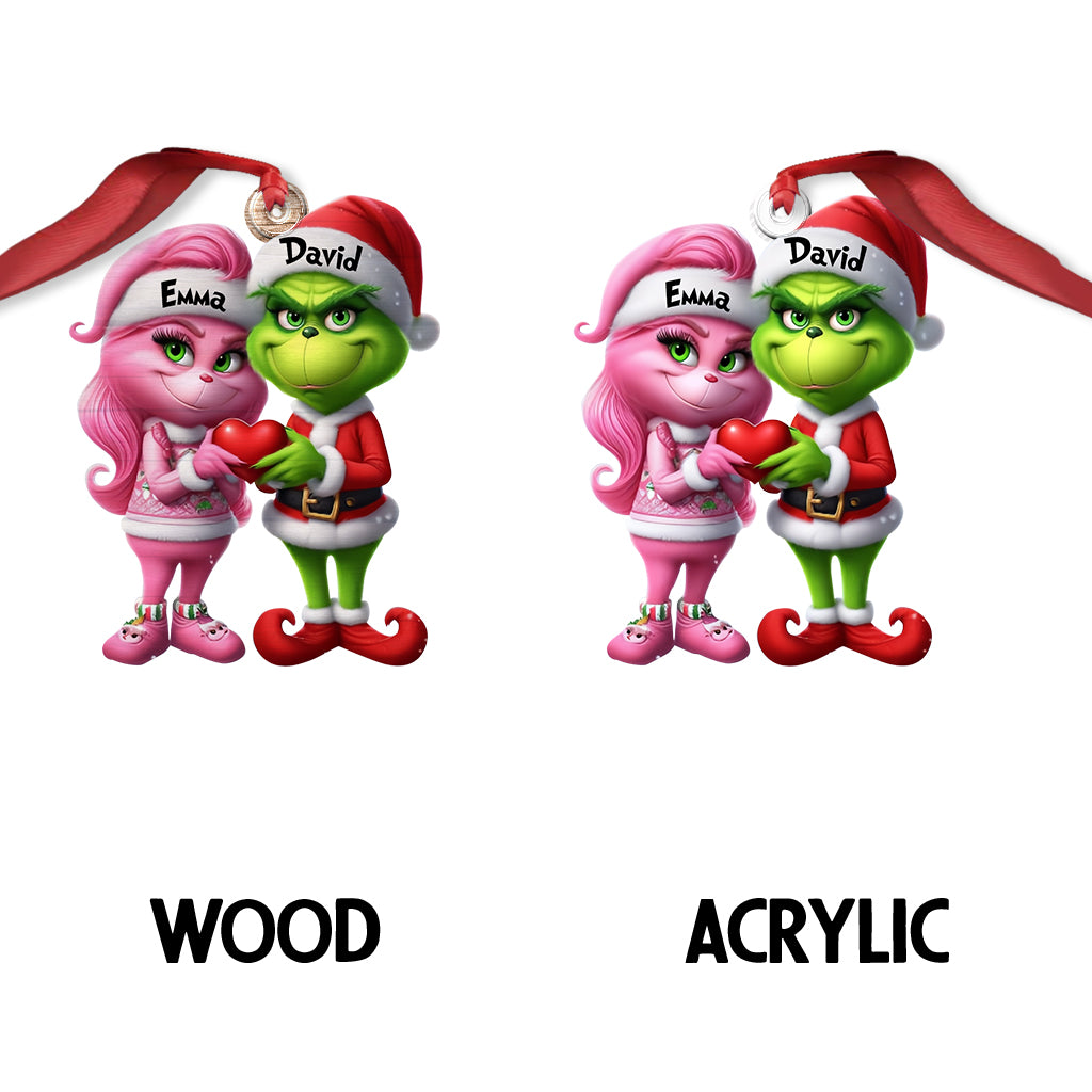 Merry Grinchmas - Personalized Stole Christmas Custom Shaped Ornament