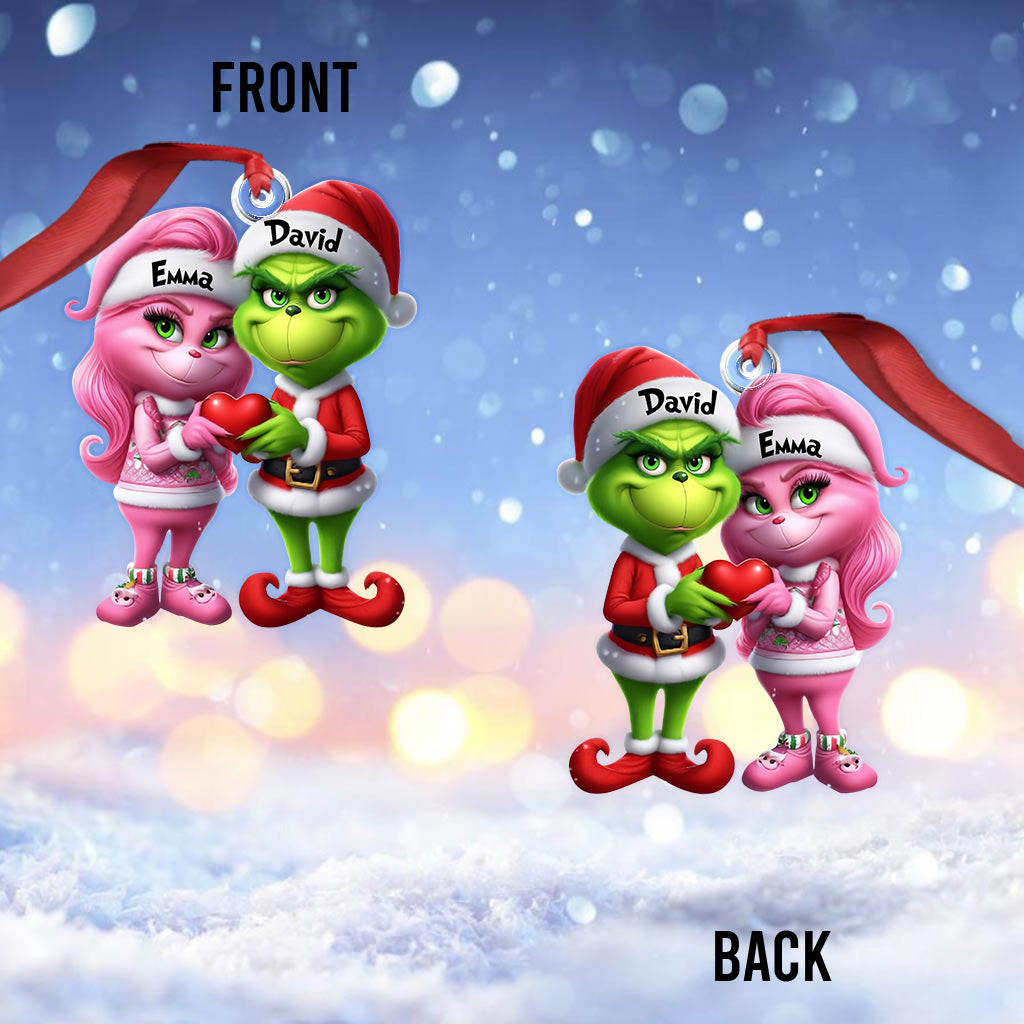 Merry Grinchmas - Personalized Stole Christmas Custom Shaped Ornament