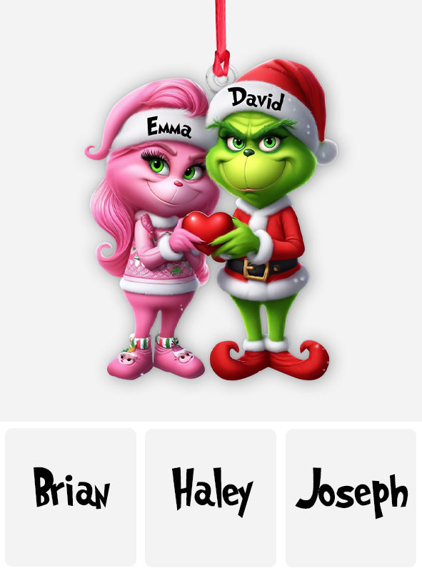 Merry Grinchmas - Personalized Stole Christmas Custom Shaped Ornament