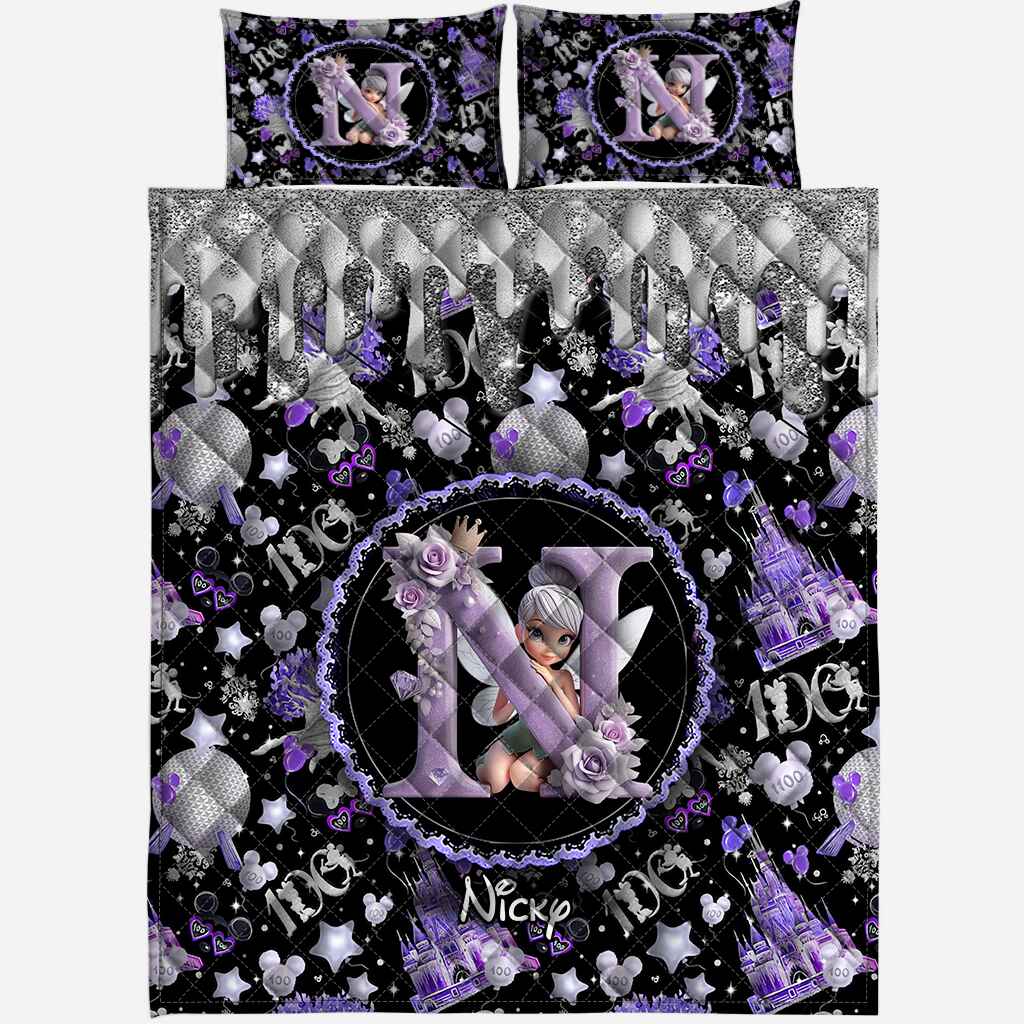 Magic Purple - Personalized Mouse Quilt Set