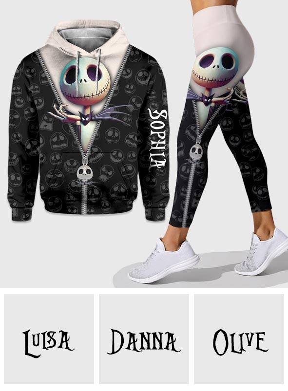 Just A Girl Who Loves Jack - Personalized Nightmare Hoodie and Leggings