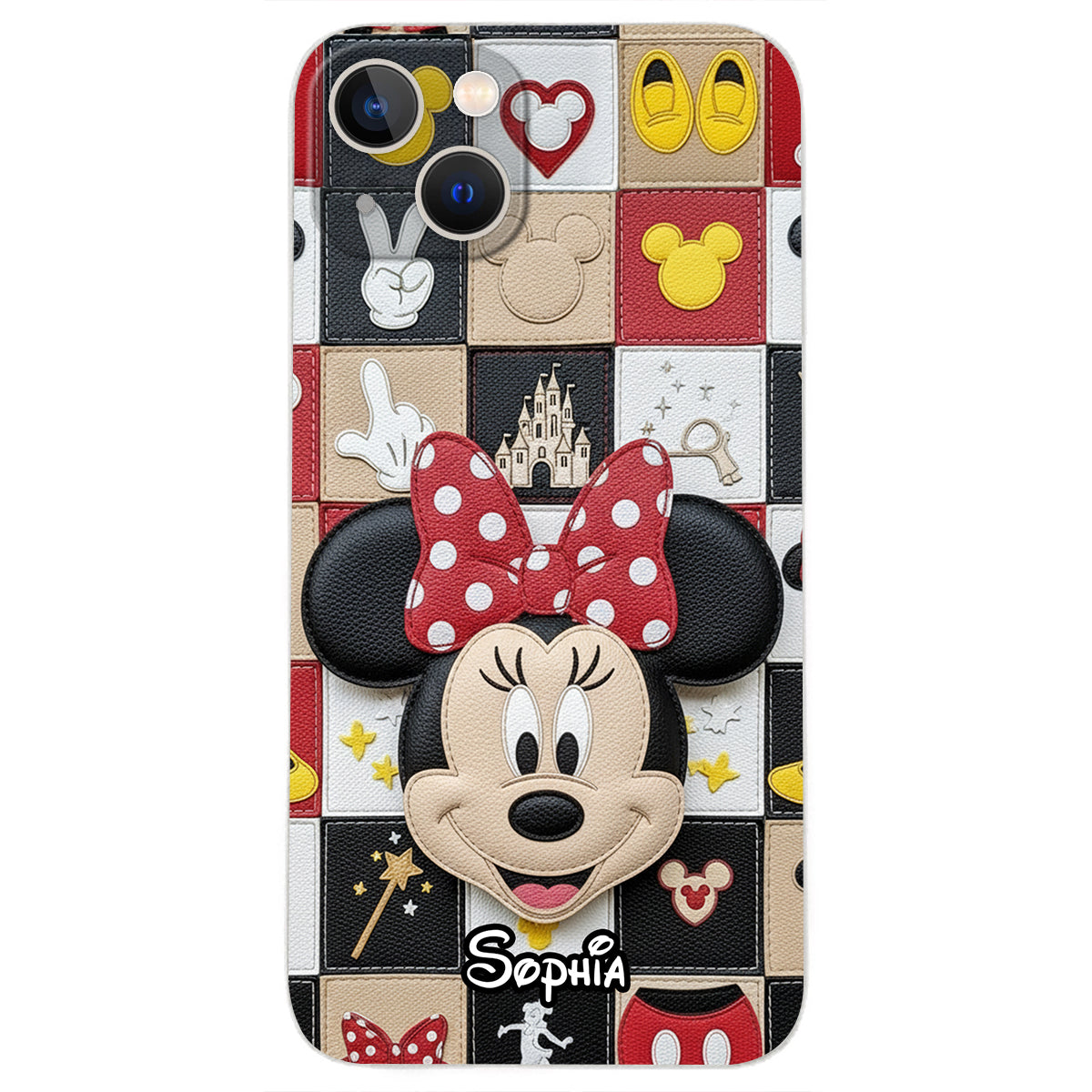 Magical Friends - Personalized Mouse Leather Phone Case
