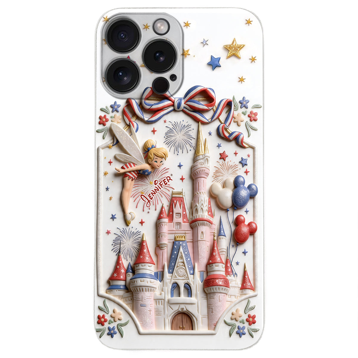 USA 250th Anniversary - Personalized Dream Trip 3D Embossed Leather Phone Case