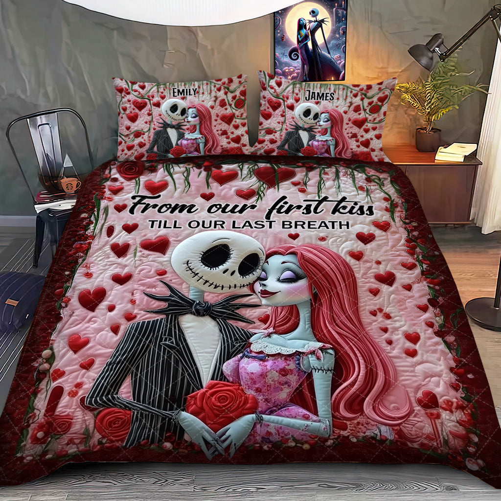 From Our First Kiss - Personalized Nightmare Quilt Set