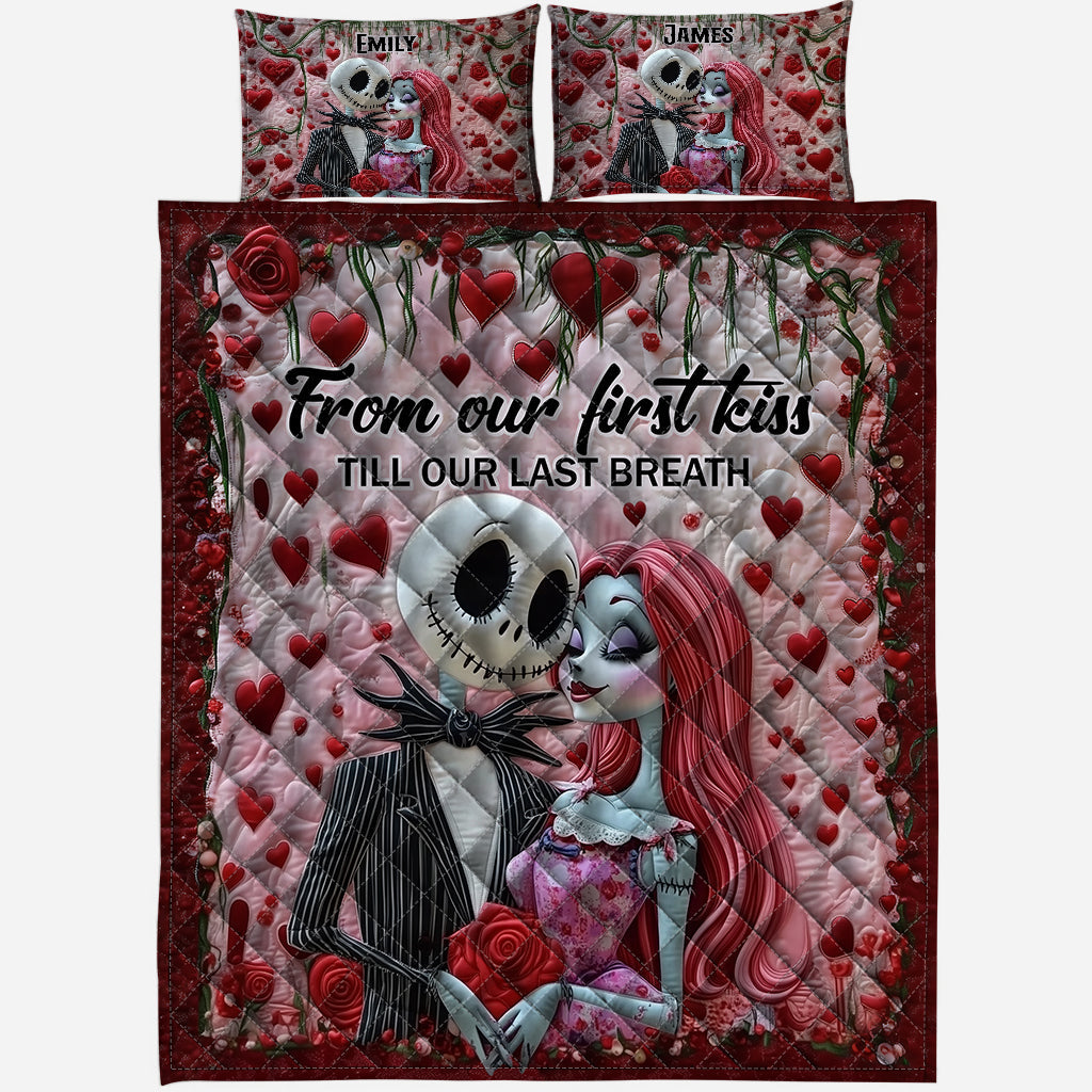From Our First Kiss - Personalized Nightmare Quilt Set