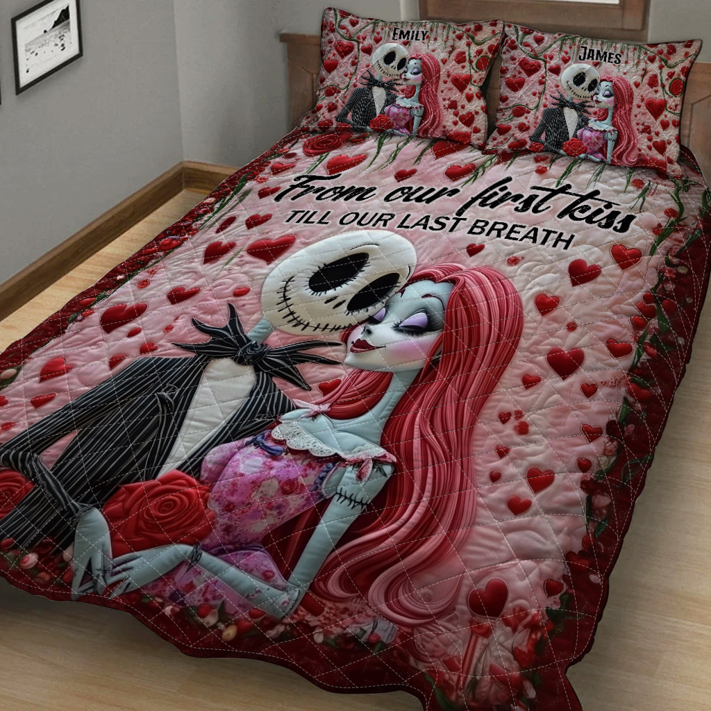 From Our First Kiss - Personalized Nightmare Quilt Set