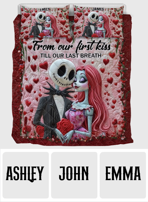 From Our First Kiss - Personalized Nightmare Quilt Set