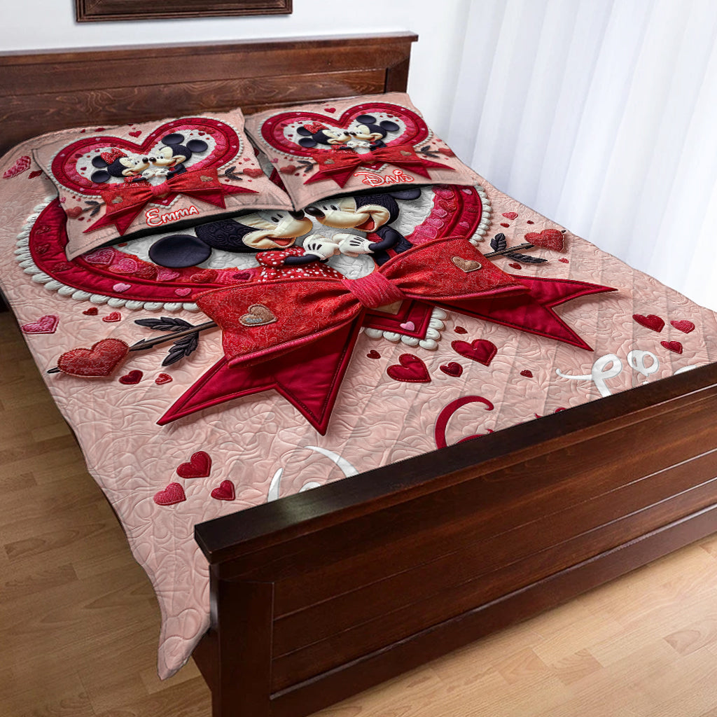 You & Me We Got This - Personalized Mouse Quilt Set