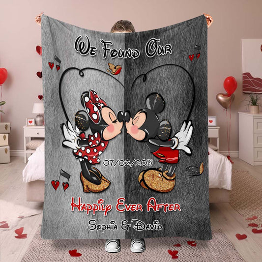 Happily Ever After - Personalized Mouse Blanket