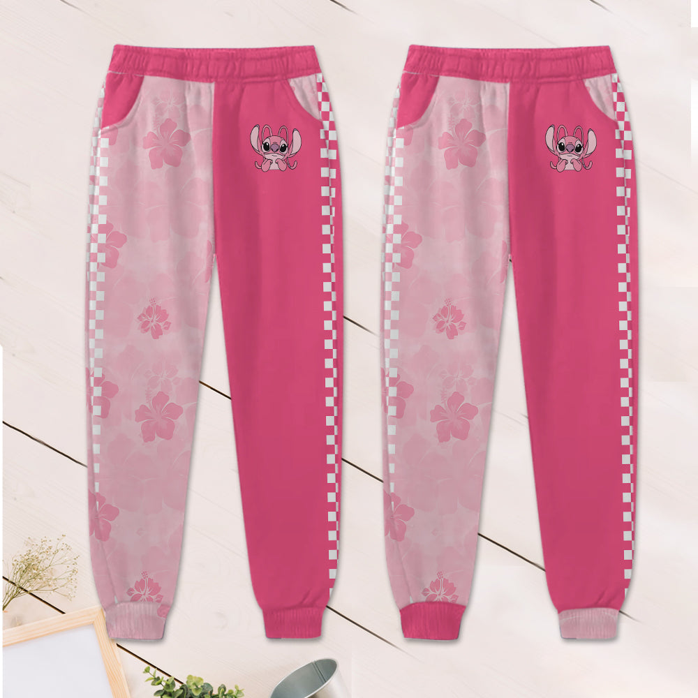 Cute Baby Blue Ohana - Personalized Ohana Kid Hoodie & Kid Jogger Sweatpants