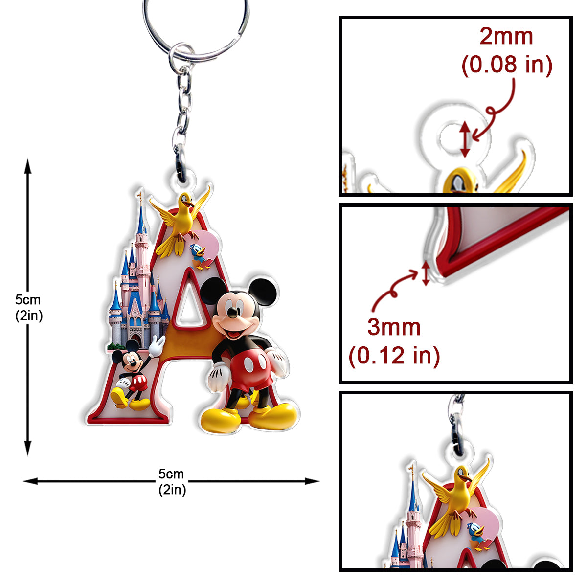 Magic World - Personalized Mouse Keychain