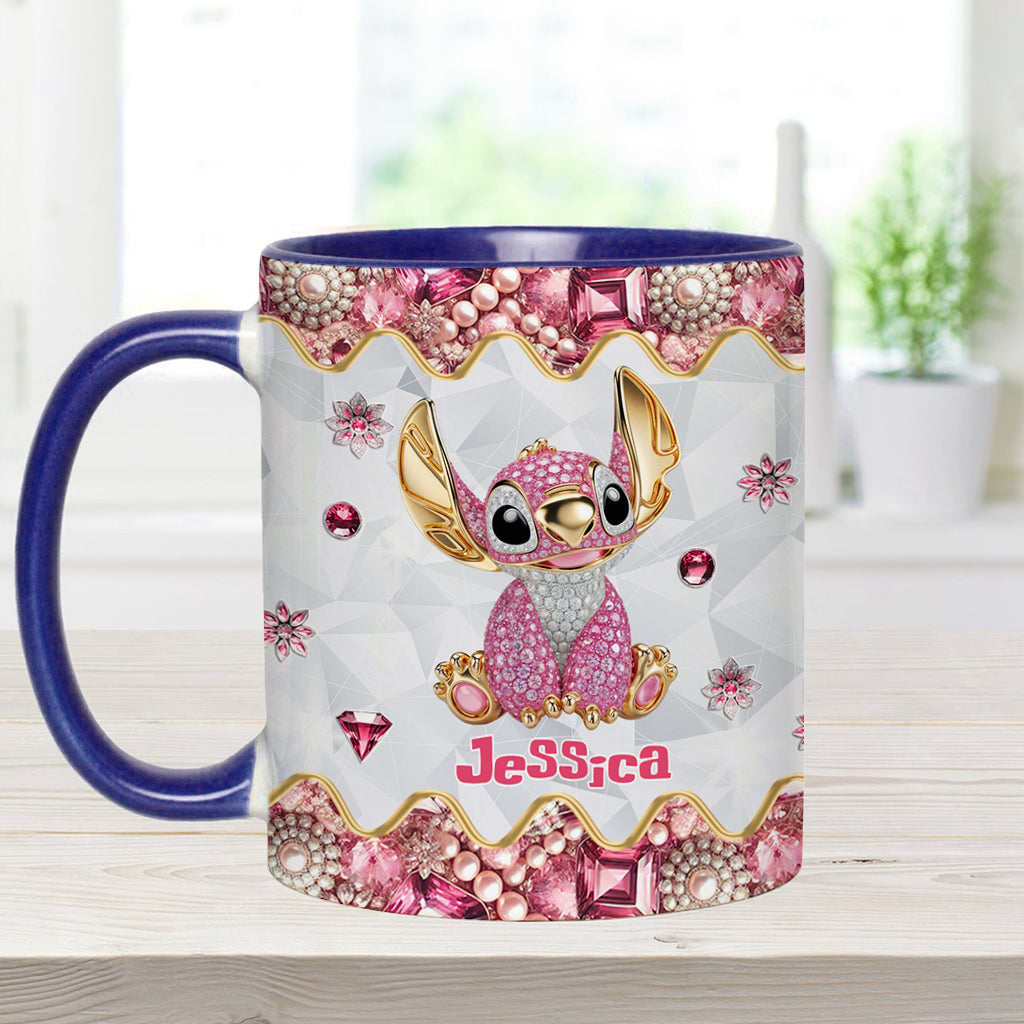 Blue Ohana - Personalized Ohana Accent Mug