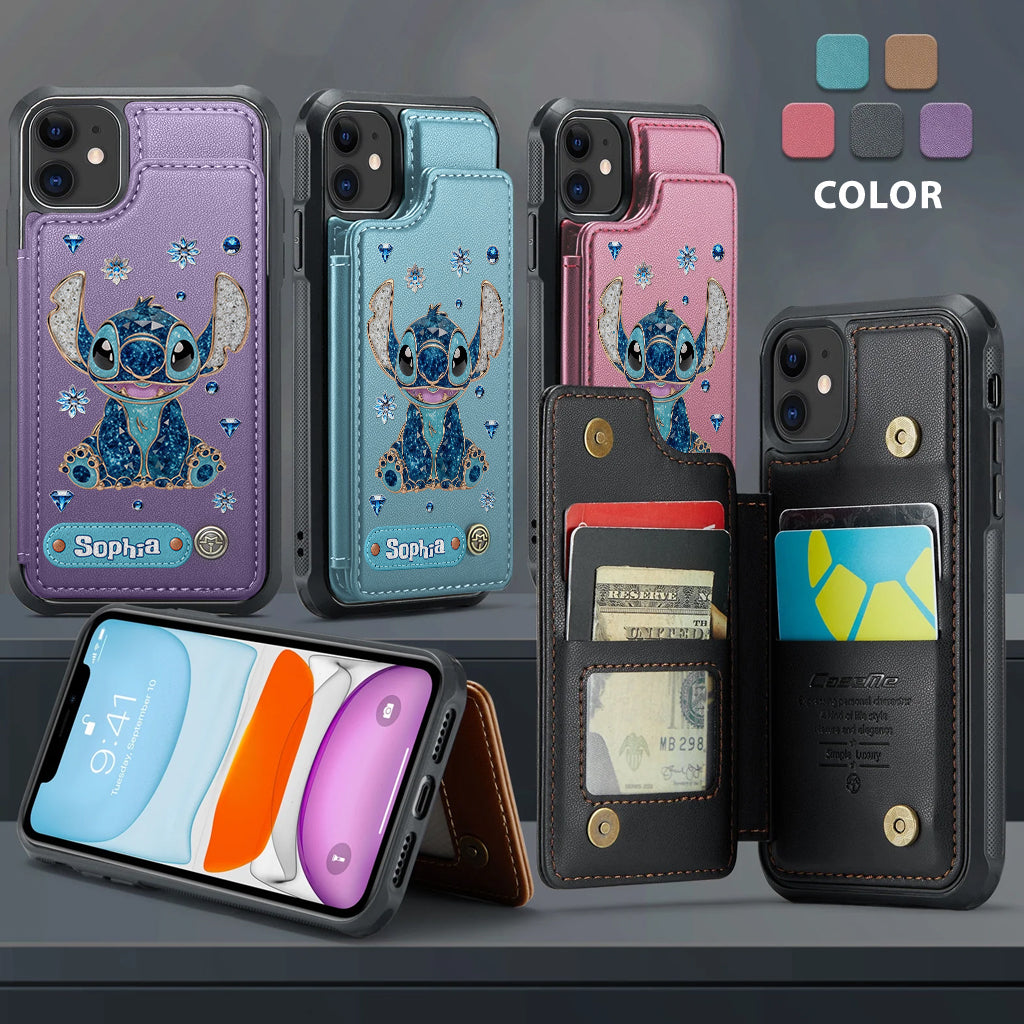 Blue Ohana - Personalized Ohana Wallet Phone Case