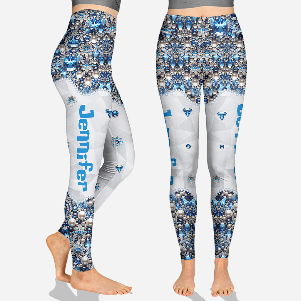 Blue & Pink Ohana - Personalized Ohana Hoodie and Leggings
