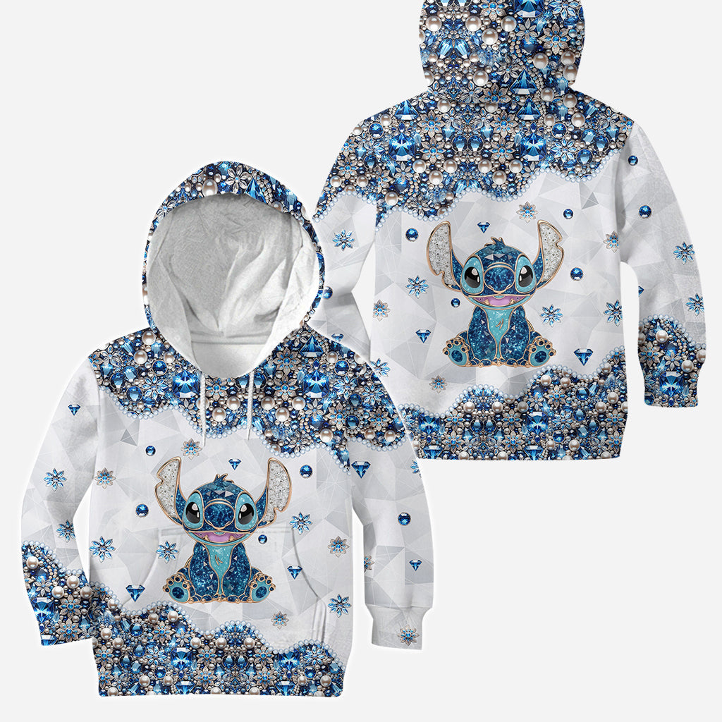 Blue & Pink Ohana - Personalized Ohana Hoodie and Leggings
