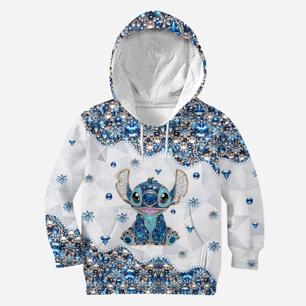 Blue & Pink Ohana - Personalized Ohana Hoodie and Leggings