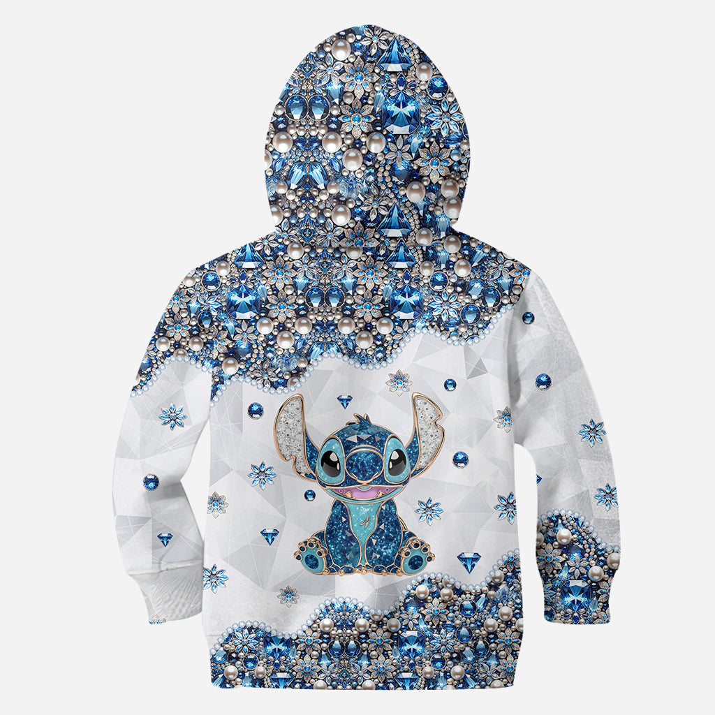 Blue & Pink Ohana - Personalized Ohana Hoodie and Leggings