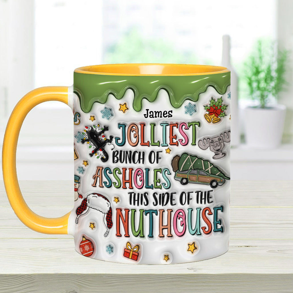 Jolliest - Personalized Accent Mug