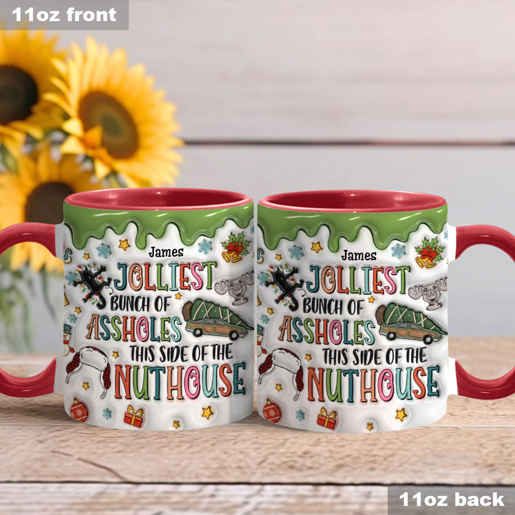 Jolliest - Personalized Accent Mug