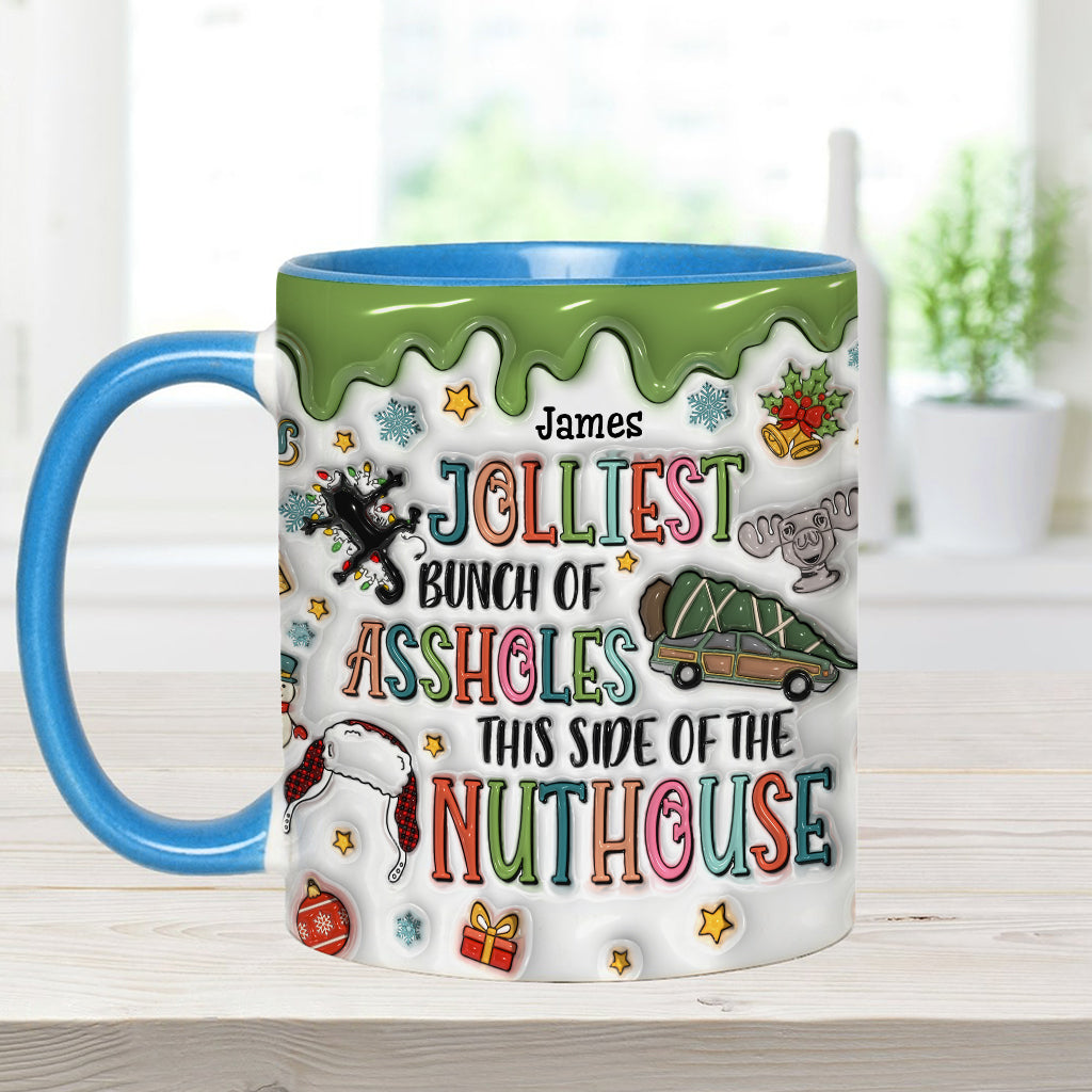 Jolliest - Personalized Accent Mug